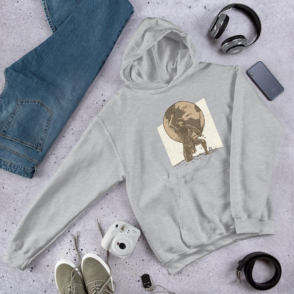 Atlas Unisex Hooded Sweatshirt — front view