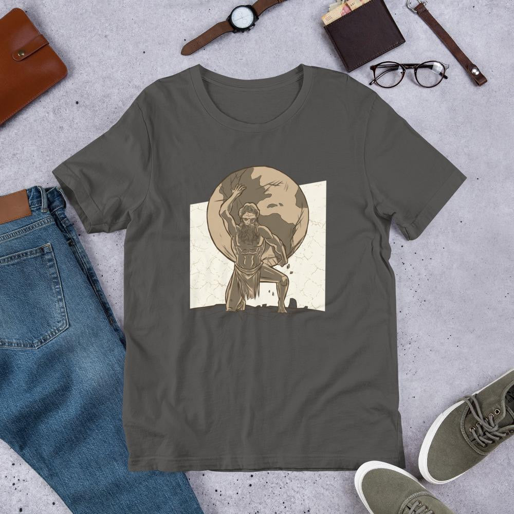 Atlas Half Sleeve T-Shirt — Charcoal