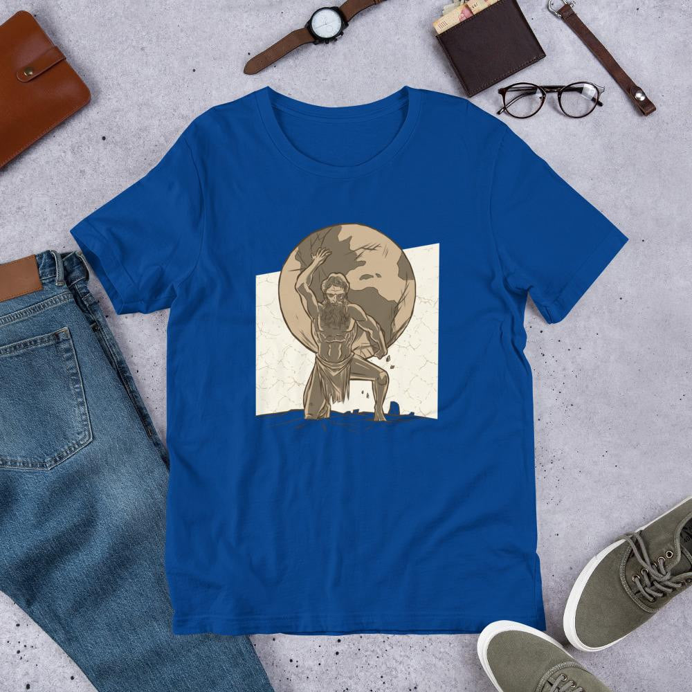 Atlas Half Sleeve T-Shirt — Blue
