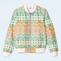Aztec Tribal Pattern Bomber Jacket