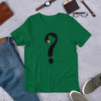 Black Swan Question Half Sleeve T-Shirt — Green