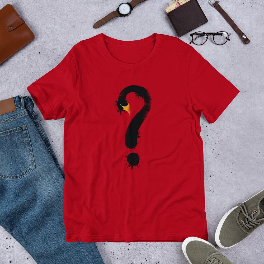 Black Swan Question Half Sleeve T-Shirt