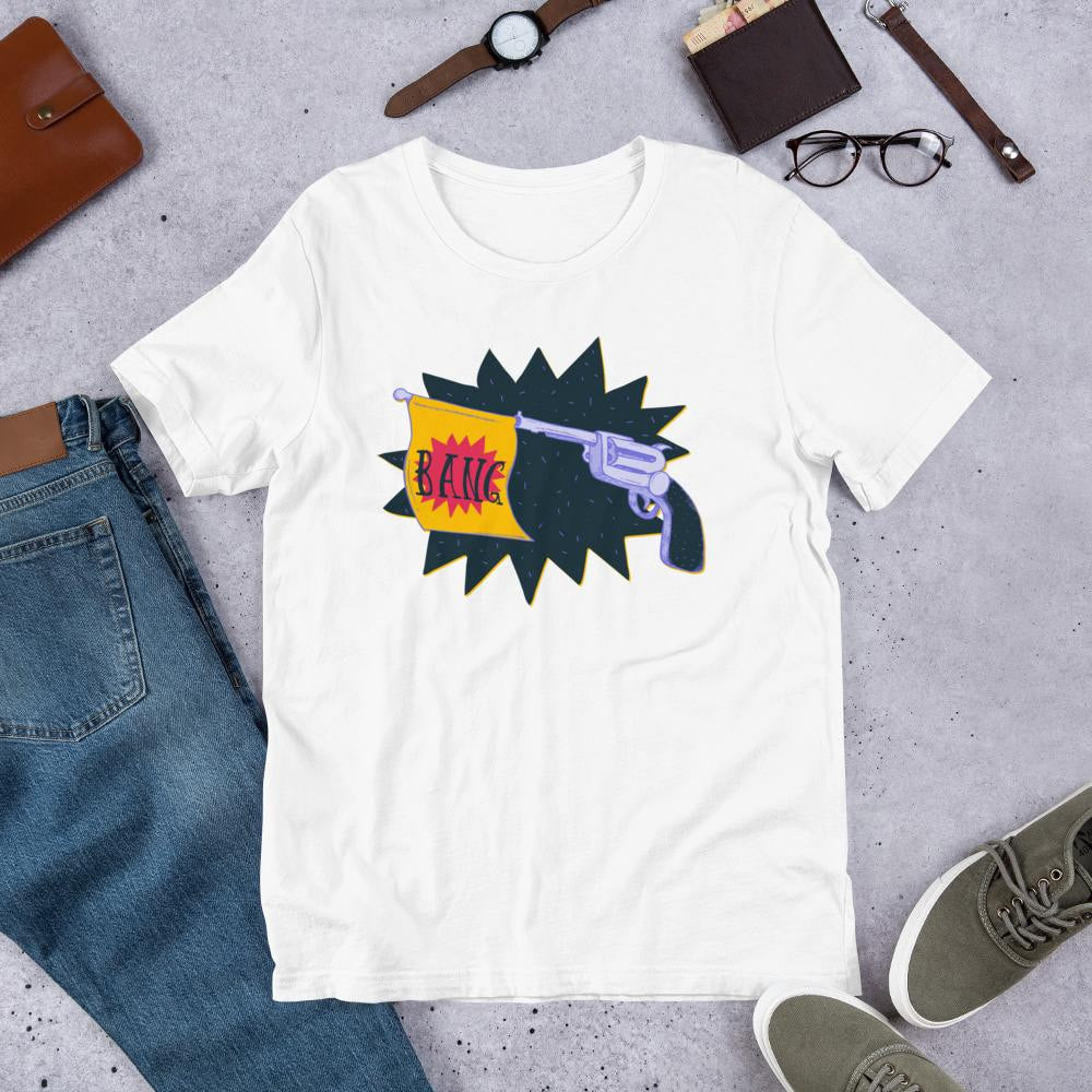 Bang Half Sleeve T-Shirt — front view