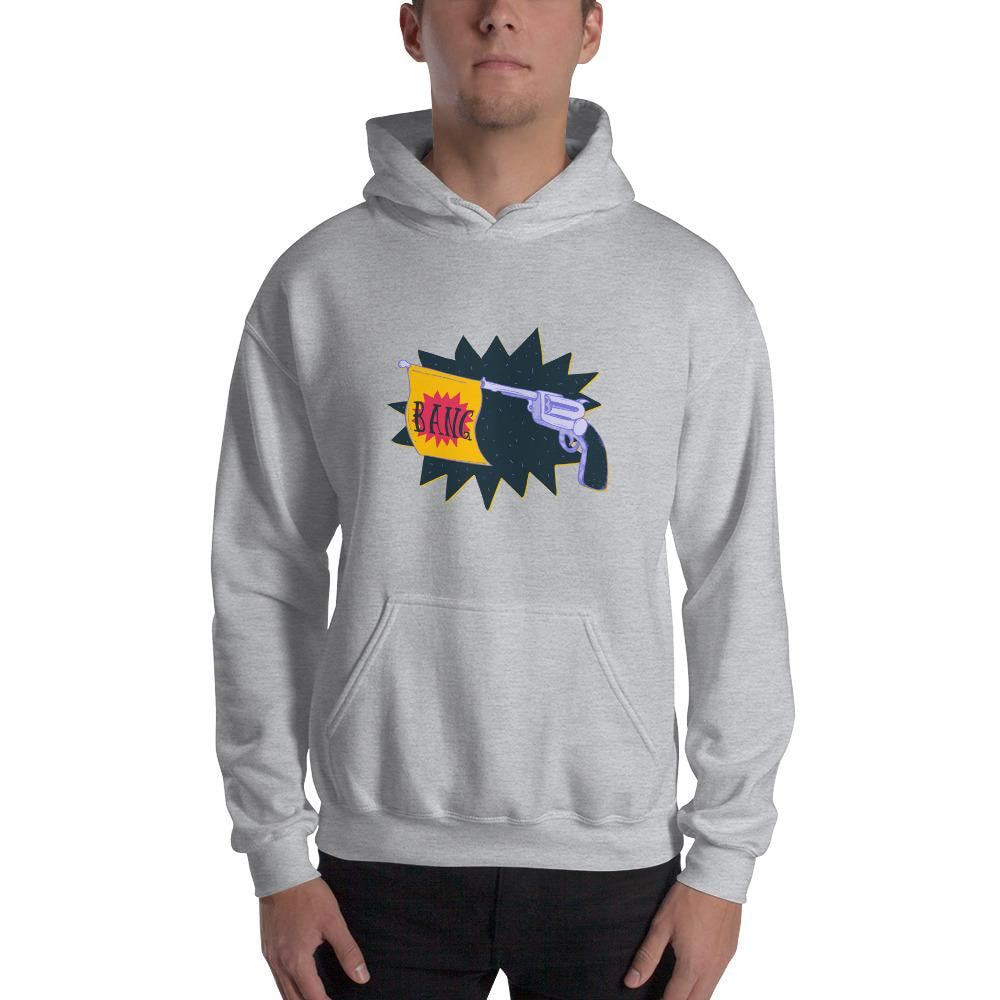 Revolver Bang Unisex Hooded Sweatshirt — detail view 2