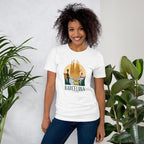 Barcelona Spain Half Sleeve T-Shirt — back view
