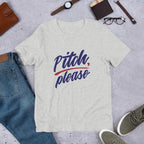 Pitch Please Half Sleeve T-Shirt — Grey