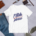Pitch Please Half Sleeve T-Shirt — White