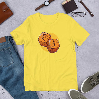 Baseball Dice Half Sleeve T-Shirt