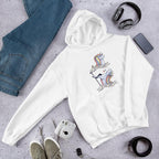 Before & After Wine Unisex Hooded Sweatshirt — front view