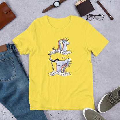 Before & After Wine Half Sleeve T-Shirt