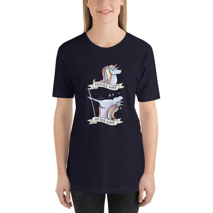 Before & After Wine Half Sleeve T-Shirt