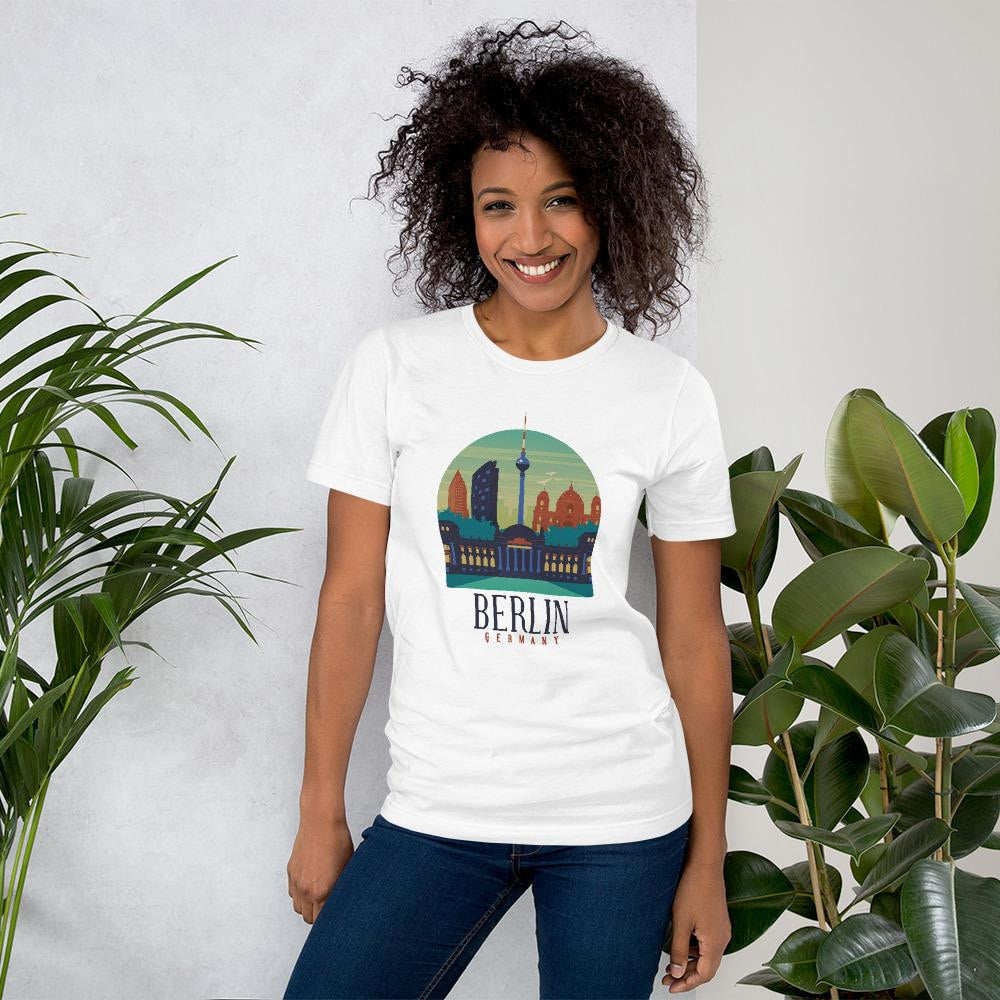 Berlin Germany Half Sleeve T-Shirt — back view