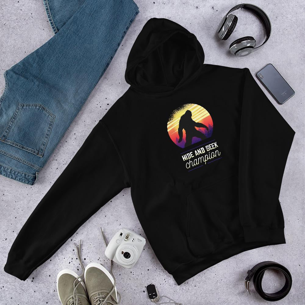 Big Foot Unisex Hooded Sweatshirt — Black