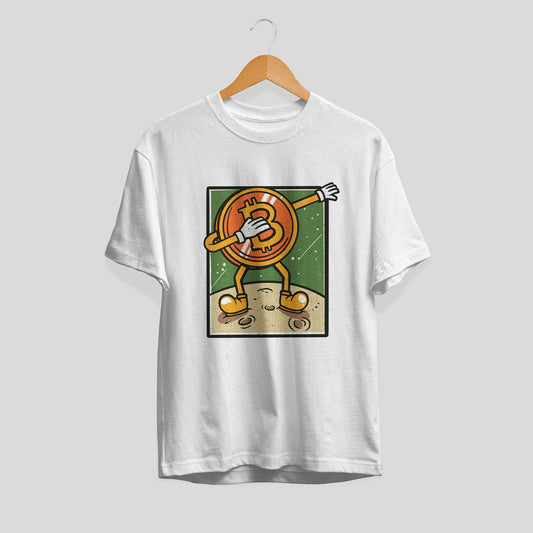 Bitcoin Dabbing Half Sleeve T-Shirt