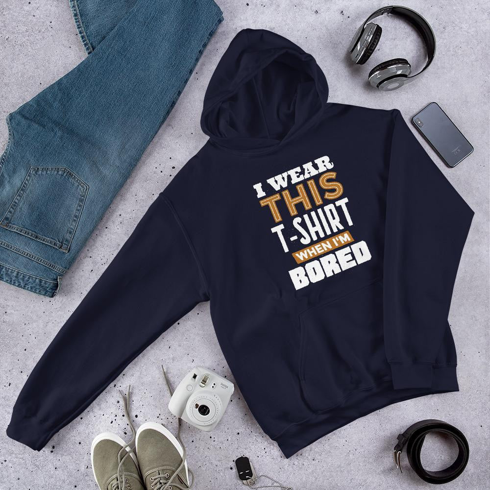 Bored Unisex Hooded Sweatshirt — Navy