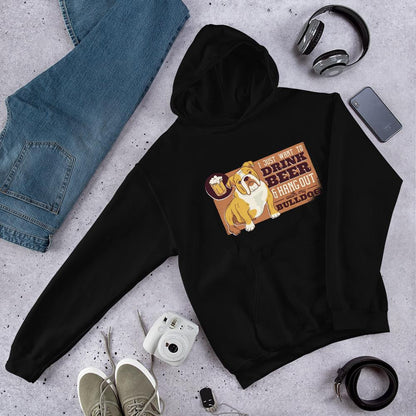Beer & Bulldog Unisex hooded Sweatshirt