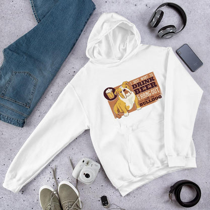Beer & Bulldog Unisex hooded Sweatshirt