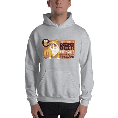Beer & Bulldog Unisex hooded Sweatshirt