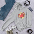 Cancer Zodiac Unisex Hooded Sweatshirt — Grey