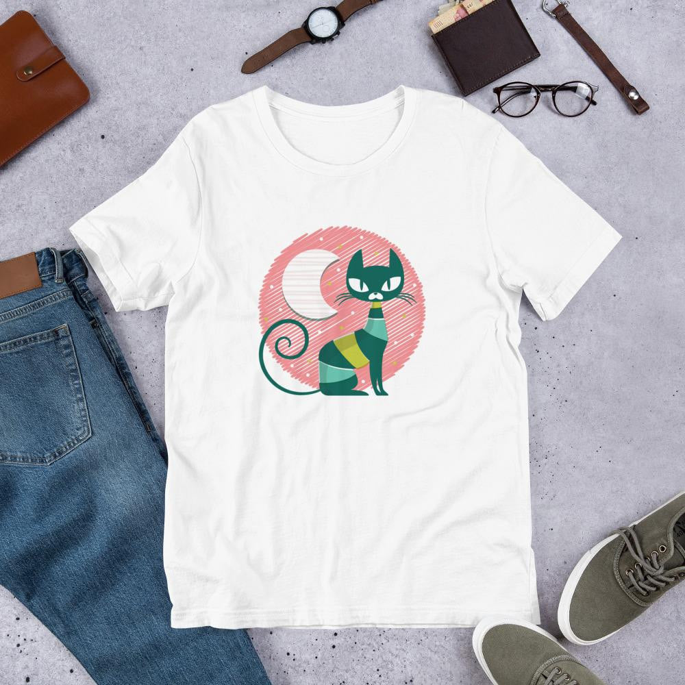 Cat Kid Half Sleeve T-Shirt — White