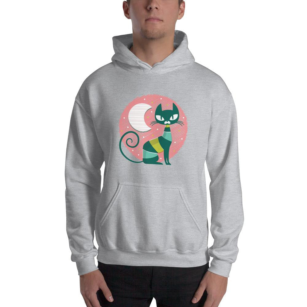Cat Kid Unisex Hooded Sweatshirt — detail view 2