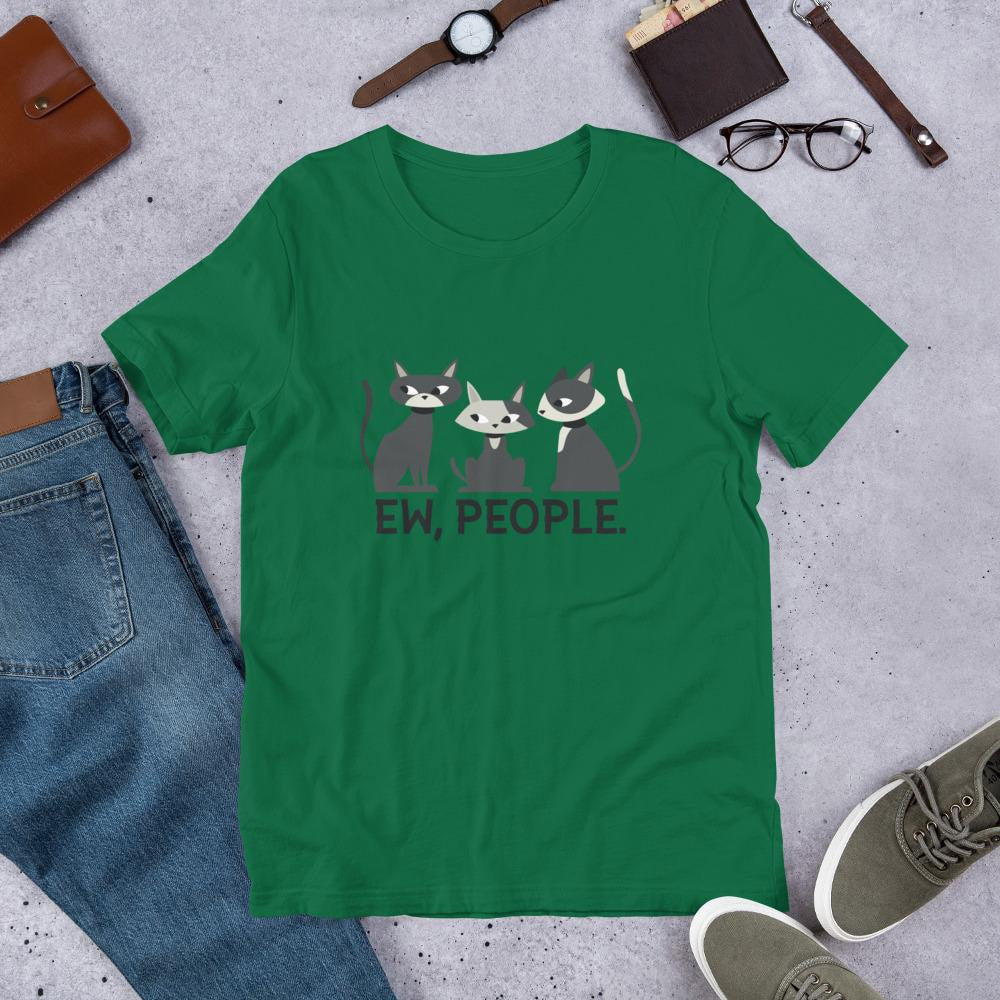 Ew, People Cats Unisex Half Sleeve T-Shirt #Plus-sizes