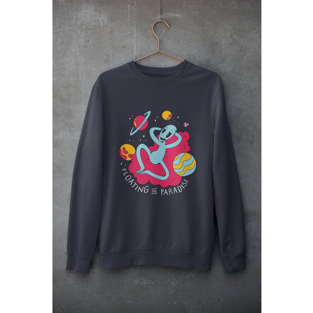 Chilling Alien Unisex Sweatshirt — Navy