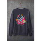 Chilling Alien Unisex Sweatshirt — Navy
