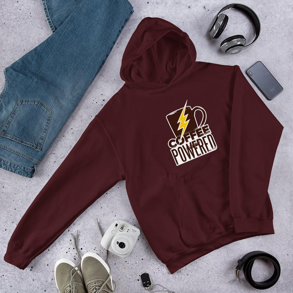 Coffee Powered Unisex Hooded Sweatshirt