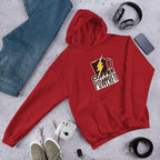 Coffee Powered Unisex Hooded Sweatshirt — Red