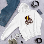 Coffee Powered Unisex Hooded Sweatshirt — White