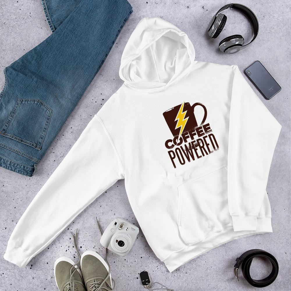 Coffee Powered Unisex Hooded Sweatshirt