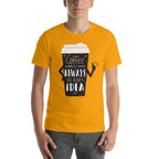 Coffee Always Good Half Sleeve T-Shirt — Gold (2)