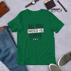 All You Need Is Coffee Half Sleeve T-Shirt — Green