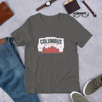 Columbus Ohio Half Sleeve T-Shirt — front view