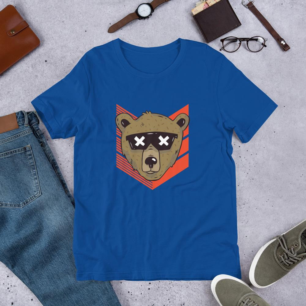 Cool Bear Half Sleeve T-Shirt — Blue