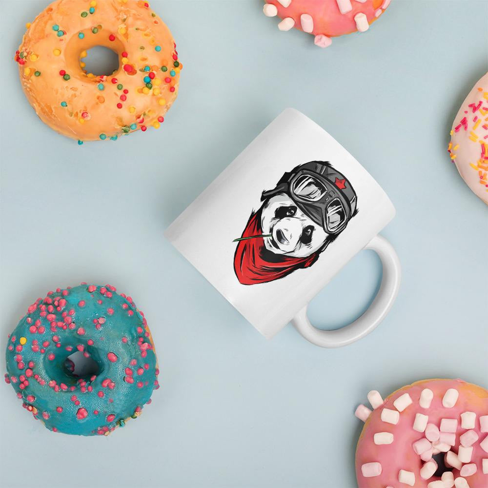 Cool Panda Coffee Mug — back view