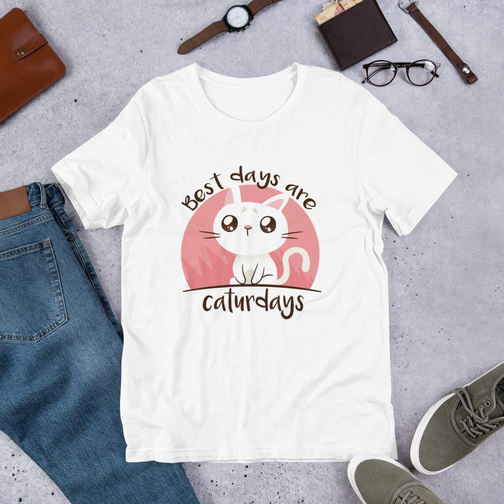 Caturdays Half Sleeve T-Shirt — front view