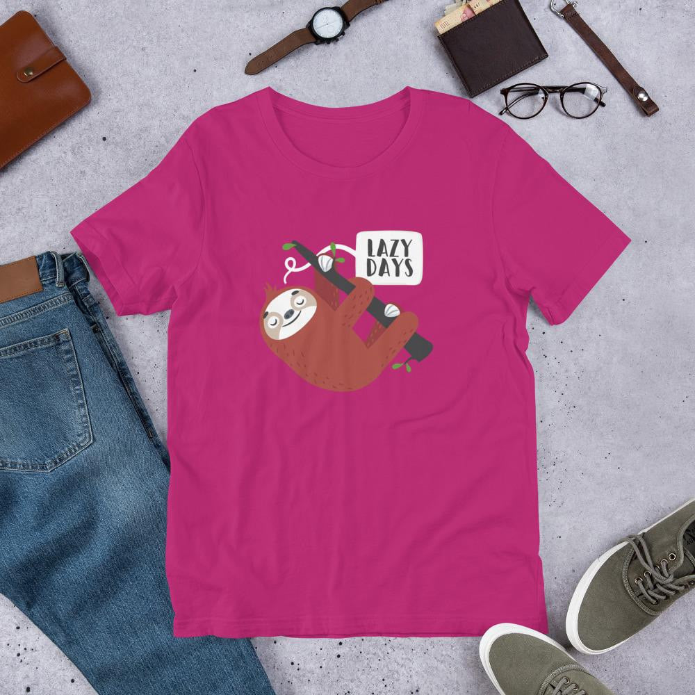 Lazy Days Sloth Half Sleeve T-Shirt