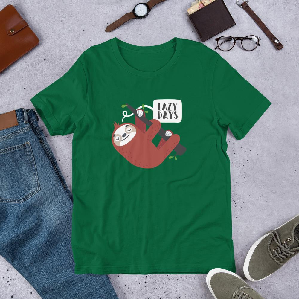 Lazy Days Sloth Half Sleeve T-Shirt