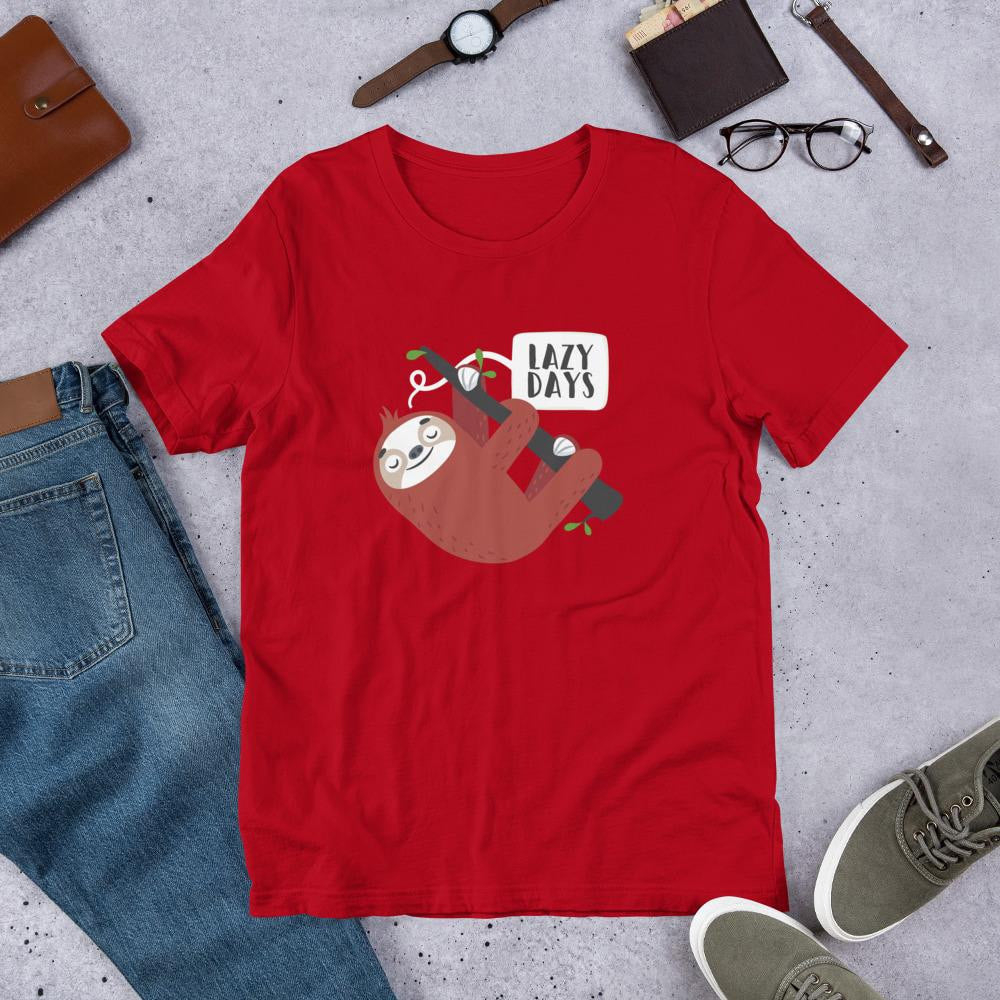 Lazy Days Sloth Half Sleeve T-Shirt