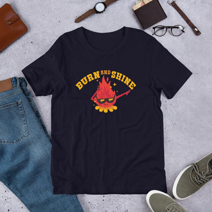 Cute Fire Half Sleeve T-Shirt