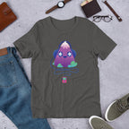 Cute Music Half Sleeve T-Shirt — Charcoal