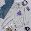 Cute Music Unisex Hooded Sweatshirt — Grey