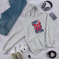 Cute But Psycho Unisex Hooded Sweatshirt — Grey