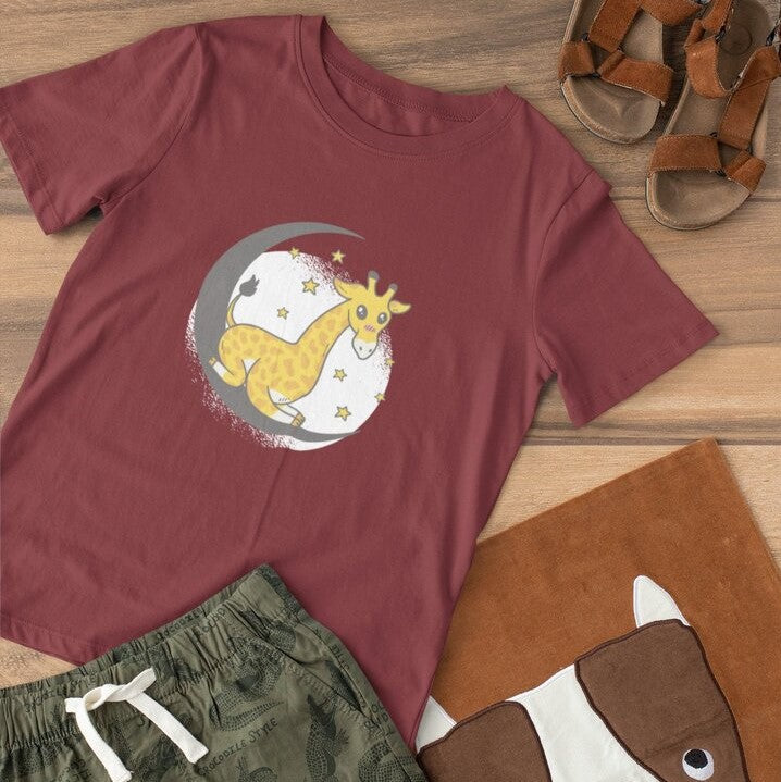 Cute Giraffe Toddler's T-Shirt — 1 (2)