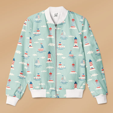 Cute Sea Pattern Bomber Jacket