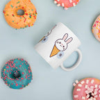 Cute Rabbit Coffee Mug — back view