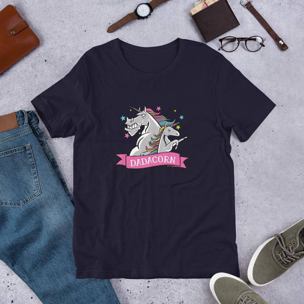 Daddy Unicorn Half Sleeve T-Shirt — detail view 3