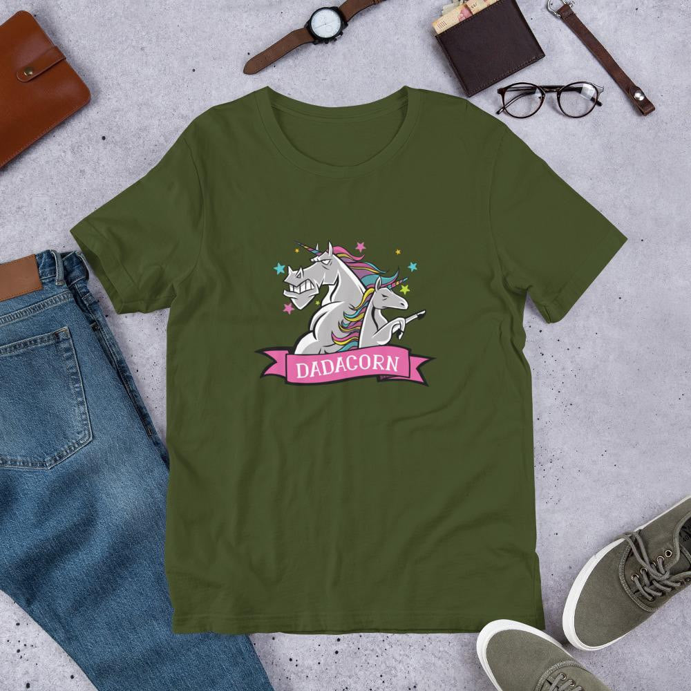 Daddy Unicorn Half Sleeve T-Shirt — detail view 4